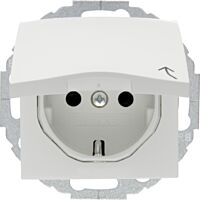 Zásuvka, SCHUKO s víčkem s dětskou pojis