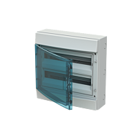 ABB Skříň MISTRAL65H na omítku průhledné dveře IP65 36M 2R,bez.N/PE,750°C