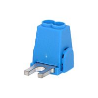 POLLMANN Svorka připojovací AS/35-GN, vidlička, krytá, 35mm2, 130A, modrá / 2010318