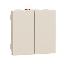 Spínač Unica č.6+6 béžový