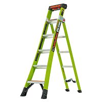 LITTLE GIANT Žebřík KING KOMBO 6' INDUSTRIAL FIBERGLASS W výsuvný 114-201 cm