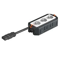 OBO BETTERMANN Univerzální nosič UTC3, 3xbílá zás., 16A, 165x76x45, Polyamid, PA typ UTC3 W W3