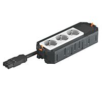 OBO BETTERMANN Univerzální nosič UTC4, 3xbílá zás., 16A, 208x76x45, Polyamid, PA typ UTC4 W W3