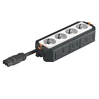 OBO BETTERMANN Univerzální nosič UTC4, 4xbílá zás., 16A, 208x76x45, Polyamid, PA typ UTC4 W W4