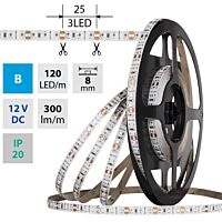 MCLED Pásek LED SMD2835 B, 120LED/m, 9,6W/m, DC 12V, 300lm/m, IP20, 8mm, 50m