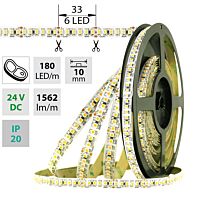 MCLED Pásek LED SMD3528FM, 180LED/m, 14,4W/m, 1562lm/m, IP20, DC 24V, 10mm, 50m, potraviny - maso