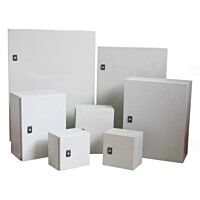 SKYBOX Skříň SKY1462 rozvodná s montážní deskou 300x250x140mm, kovová, IP65 šedá