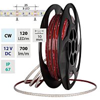 LED pásek SMD2835 CW, 120LED/m, 7,2W/m,