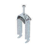 OBO BETTERMANN Třmenová příchytka, 2-nás, 28-34mm, Ocel, St, žárově zinkováno ponorem, DIN EN ISO 1461 typ BS-H2-K-34 FT