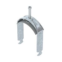 OBO BETTERMANN Třmenová příchytka, 1-nás, 82-90mm, Ocel, St, žárově zinkováno ponorem, DIN EN ISO 1461 typ BS-H1-K-90 FT