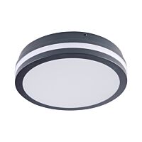 KANLUX Svítidlo LED BENO 12-18W CCT-O-SEG přisazené kruh IP65 grafit