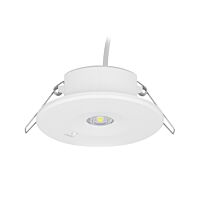 Zapuštěné nouzové svítidlo Daun O, 2W, 2