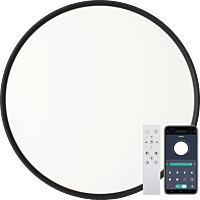 FULGUR Svítidlo LED NOMY-RC 40W s multifunkčním dálkovým ovladačem kruh 500mm černá IP40