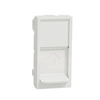 Deska Unica RJ45 Keystone centr. 1m bílá