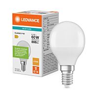 LEDVANCE Žárovka LED 7,5W-60 E14 2700K 200° CLASSIC