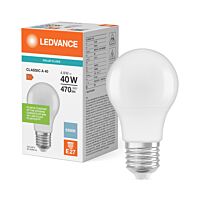 LEDVANCE Žárovka LED 4,9W-40 E27 6500K 200° CLASSIC