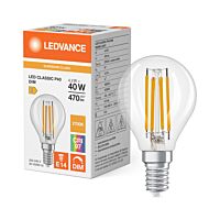 LEDVANCE Žárovka stmívatelná LEDCLP40DIM 4.2W 927 FILCL E14 S