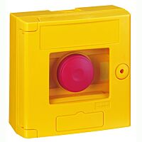 Spínač 38001 IP65 bezp.stop tl. žlutá