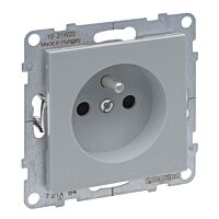 SUNO ZÁSUVKA 2P+T CL ŠR.HLINÍK