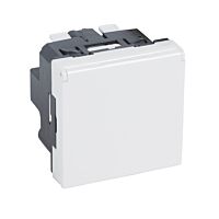 Zásuvka MOSAIC 77149 2P+T s klapkou bílá