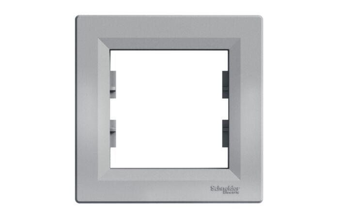 SCHNEIDER Asfora Rámeček jednonásobný, alu