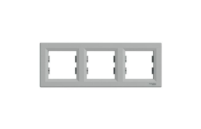 SCHNEIDER Asfora Rámeček trojnásobný, alu