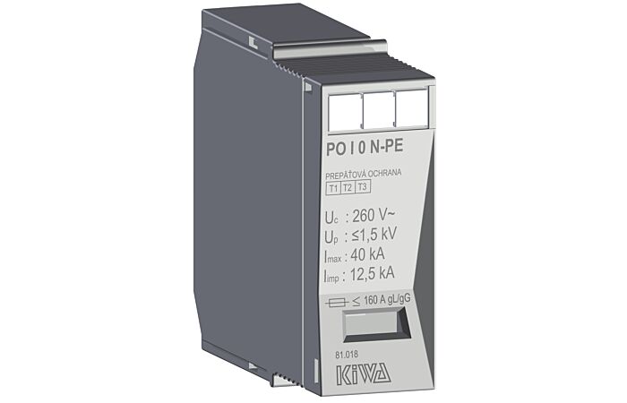 KIWA Ochrana přepěťová PO I 0 N-PE 260V/12,5kA, B+C+D - náhradní modul