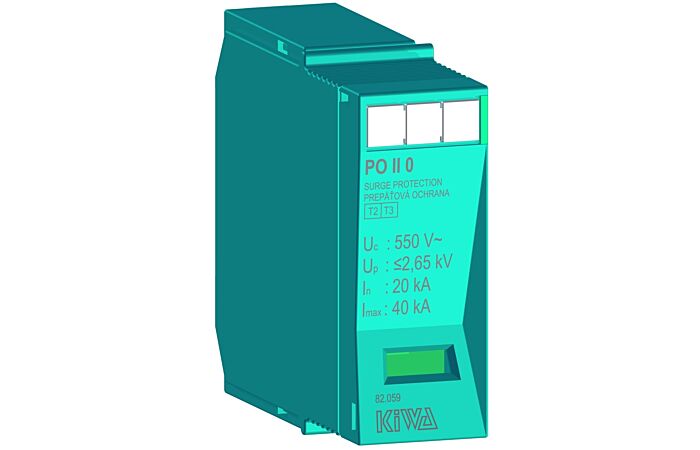 KIWA Ochrana přepěťová PO II 0 550V/40kA, C+D - náhradní modul