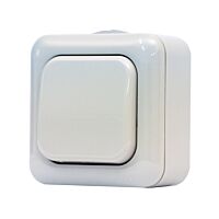 SCAME Spínač AQUALINE 1/0 šedý IP44