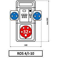 Minirozvodnice ROS4/I-10 jištěná