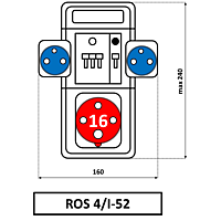 ROS4/I-52 minirozvodnice jištěná