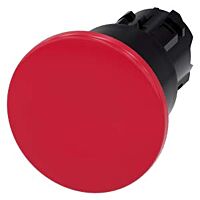 SIEMENS Tlačítko hřibové, 22 mm, kulaté, plast, červená