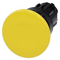 SIEMENS Tlačítko hřibové, 22 mm, kulaté, plast, žlutá, 40 mm