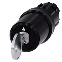 SIEMENS Spínač klíčový CES, 22 mm, kulatý, plast, vytažení klíče I