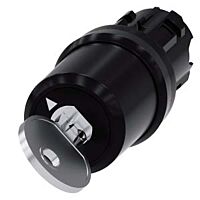 SIEMENS Spínač klíčový CES, 22 mm, kulatý, plast, vytažení klíče O