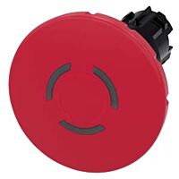 SIEMENS Tlačítko hřibové nouzového zastavení, osvětlené, 22 mm, kulaté, plast, červená, 60mm