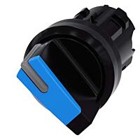 SIEMENS Spínač otočný, s osvětlením, 22 mm, kulatý, plast, modrá