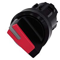 SIEMENS Spínač otočný, s osvětlením, 22 mm, kulatý, plast, červená
