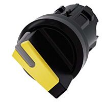 SIEMENS Spínač otočný, s osvětlením, 22 mm, kulatý, plast, žlutá barva