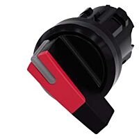 SIEMENS Spínač otočný, s osvětlením, 22 mm, kulatý, plast, červená