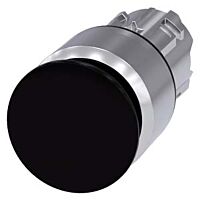 SIEMENS Tlačítko hřibové, 22 mm, kulaté, kov, s vysokým leskem, černá, 30 mm