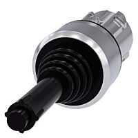 SIEMENS Spínač křížový, 22 mm, kulatý, kov s vysokým leskem, černá barva, 2 spínací polohy