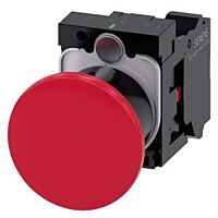 SIEMENS Tlačítko hřibové, 22 mm, kulaté, plast, červená, 1 NC