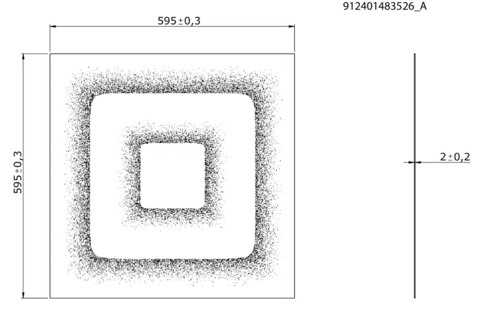 RC159Z Deco Double Square W60L60