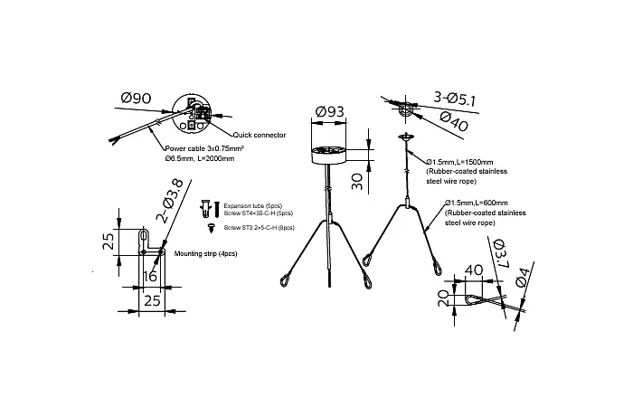 RC159Z Suspension set SME-3 WH