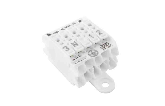 ELECTRO-TERMINAL Svorkovnice SLK 5/5 OF (3-N-E-1-2) pro svítidla, bezšroubová