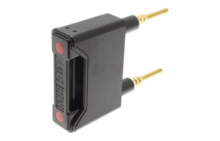 RED SPOT 32A BACK STUD CONNECTED BLACK