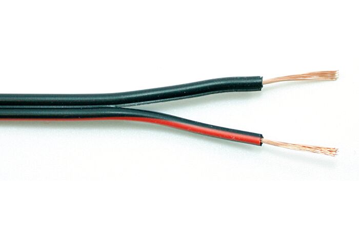 TEKABEN Kabel CYH 2x0,35 (V03VH-H) černo/rudá