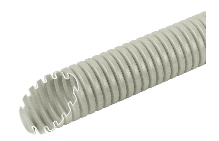 FRÄNKISCHE Trubka ohebná FFKu-EL-F Ø24,3/32,0mm, 320N, –5 až +60°C, PVC-U, světle šedá