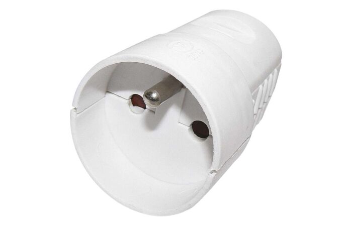 EMOS Zásuvka-spojka 250V/16A YC-FAX-4 plast IP20 bílá